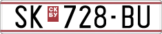 License plate of North Macedonia, Regular plates (1993)