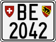 License plate of Switzerland, Motorcycles
