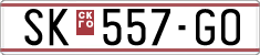 License plate of North Macedonia, Regular plates (1993)