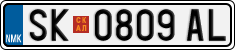 License plate of North Macedonia, Regular plates (2012)