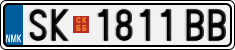 License plate of North Macedonia, Regular plates (2012)