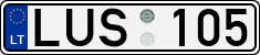 License plate of Lithuania, Cars