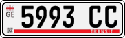 License plate of Georgia, Export transit plates