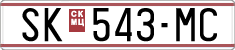 License plate of North Macedonia, Regular plates (1993)