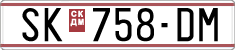 License plate of North Macedonia, Regular plates (1993)