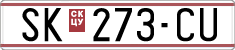 License plate of North Macedonia, Regular plates (1993)