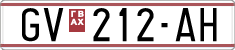 License plate of North Macedonia, Regular plates (1993)