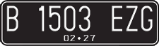 License plate of Indonesia, Regular plates