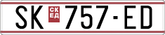 License plate of North Macedonia, Regular plates (1993)