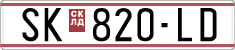 License plate of North Macedonia, Regular plates (1993)