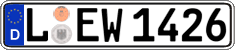 German license plate, Regular plates