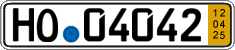 German license plate, Short-term transit plates