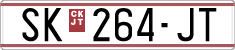 License plate of North Macedonia, Regular plates (1993)