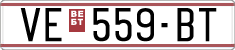 License plate of North Macedonia, Regular plates (1993)
