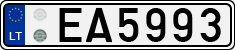 License plate of Lithuania, Electric vehicles