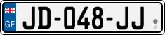 License plate of Georgia, Cars (2014)