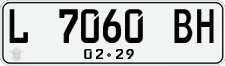 License plate of Indonesia, Regular plates