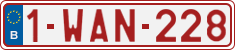 License plate of Belgium, Regular plates (2010)