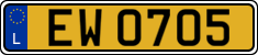 License plate of Luxembourg, 2003 year system