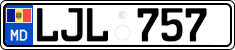 License plate of Moldova, Cars (2015)