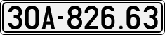 License plate of Vietnam, Cars