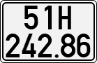 License plate of Vietnam, Cars