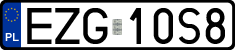 License plates of Poland, Regular car plates