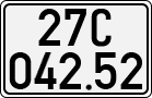 License plate of Vietnam, Cars