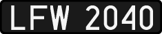 License plates of Poland, 1976 year system