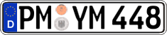 German license plate, Regular plates