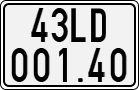 License plate of Vietnam, Specialty plates