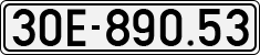 License plate of Vietnam, Cars