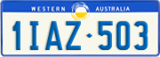 Western Australia, Regular plates
