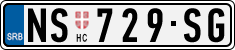 License plate of Serbia, Cars