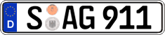 German license plate, Regular plates