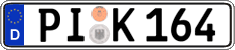 German license plate, Regular plates