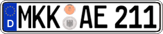 German license plate, Regular plates