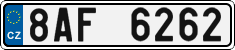 License plate of the Czech Republic, Cars (2001)