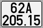 License plate of Vietnam, Cars