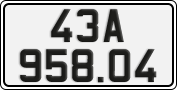 License plate of Vietnam, Cars