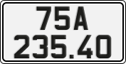 License plate of Vietnam, Cars