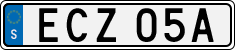 License plate of Sweden, Regular plates