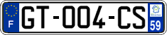 French license plate, SIV (ordinary)