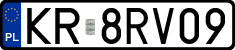 License plates of Poland, Regular car plates