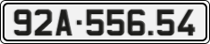 License plate of Vietnam, Cars