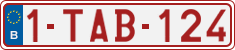 License plate of Belgium, Regular plates (2010)