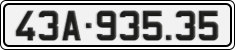 License plate of Vietnam, Cars