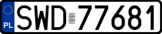 License plates of Poland, Regular car plates