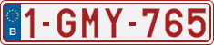 License plate of Belgium, Regular plates (2010)