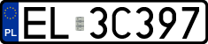License plates of Poland, Regular car plates